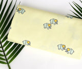 Origami Elephant Fabric made in Korea by the Half Yard