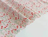 Lovely Petite Flowers Floral patterned Fabric made in Korea by the Half Yard