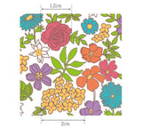 Petite Wild Flowers Floral patterned Fabric made in Korea by the Half Yard
