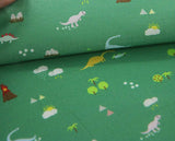 半碼韓國製造恐龍圖案布料