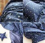 Stars Lunar Moon Patterned Fabric made in Korea by the Half Yard
