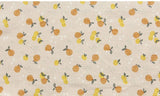 Hanrabong Tangerine patterned Fabric made in Korea by the Half Yard