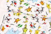 Grinch Lorax 布料慶祝 Seuss by Dr. Seuss by Robert Kaufman by the Half Yard