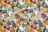 Disney Tsum Tsum Cotton Fabric printed in Korea by the Half Yard