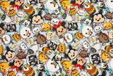 Disney Tsum Tsum Cotton Fabric printed in Korea by the Half Yard