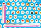 Hamtaro Tottoko Hamutaro Character Cotton Fabric made in Japan by the Half Yard
