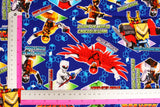 Doubutsu Sentai Zyuohger Animal Squadron Zyuohger Oxford Fabric made in Japan by the Half Yard