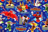 Doubutsu Sentai Zyuohger Animal Squadron Zyuohger Oxford Fabric made in Japan by the Half Yard