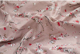 Plum blossom Flower patterned Fabric made in Korea by the Half Yard