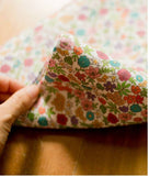 Petite Wild Flowers Floral patterned Fabric made in Korea by the Half Yard