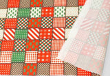 Christmas Check patterned Fabric made in Korea by the Half Yard