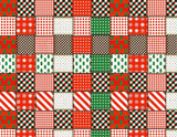 Christmas Check patterned Fabric made in Korea by the Half Yard