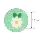 かわいいデイジーの花柄生地、韓国製花柄生地(半ヤード)