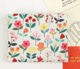 ガーデンフラワーズの花柄生地(韓国製、半ヤード単位)