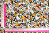 Disney Tsum Tsum Cotton Fabric printed in Korea by the Half Yard
