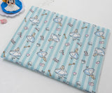 Alice in Wonderland Stripe Fabric made in Korea by the Half Yard
