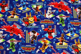 Doubutsu Sentai Zyuohger Animal Squadron Zyuohger Oxford Fabric made in Japan by the Half Yard