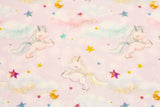 ハーフヤードデジタルテキスタイルプリントによる韓国製ベビーユニコーン生地