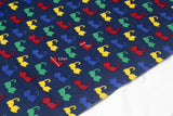 Colorful Cats printed Fabric made in Korea by the Half Yard