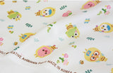 HoneyBee Penguin Pororo, Crong, Eddy, Loopy, Petty Korean Anime Character Fabric made in Korea, Half Yard