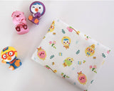 HoneyBee Penguin Pororo, Crong, Eddy, Loopy, Petty Korean Anime Character Fabric made in Korea, Half Yard