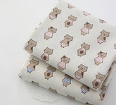 Cat printed Fabric made in Korea by the Half Yard