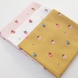 韓国製のイチゴフルーツ柄生地(半ヤード)