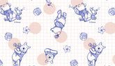 Winnie the Pooh Character Antibiosis Cotton Fabric made in Korea by the Half Yard