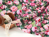 Ranunculus Flowers patterned Fabric Digital Textile Printing in Korea by the Half Yard