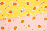 Gudetama Character Oxford Fabric made in Japan by the Half Yard