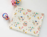 Penguin Pororo, Crong, Eddy, Loopy, Petty Korean Anime Character Fabric made in Korea by the Half Yard