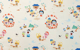 Penguin Pororo, Crong, Eddy, Loopy, Petty Korean Anime Character Fabric made in Korea by the Half Yard