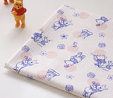 くまのプーさんキャラクター抗菌コットン生地(韓国製、半ヤード単位)