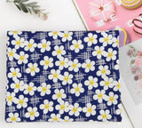 スマイルデイジーフラワー花柄生地(韓国製、半ヤード単位)