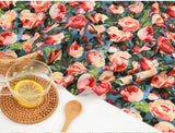 Ranunculus Flowers patterned Fabric Digital Textile Printing in Korea by the Half Yard