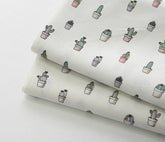 Cactus Patterned Fabric, Cute, sewing, Quilt made in Korea Half Yard
