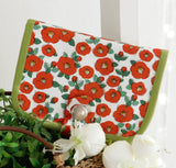 Camellia Flowers Patterned Fabric made in Korea by Half Yard