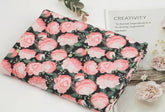 Rose Floral patterned Fabric, Flowers Fabric made in Korea by the Half Yard