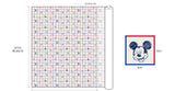 韓国でプリントされたミッキーマウスオックスフォード生地 半ヤード 18" X 59" または 45cm X 150cm