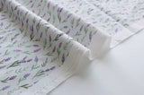 Lavender Flower patterned Fabric made in Korea by the Half Yard