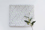 Lavender Flower patterned Fabric made in Korea by the Half Yard