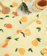 Hanrabong Jeju Orange Fruits Citruss Patterned Fabric made in Korea by the Half Yard DTP(Digital Textile Printing)