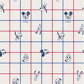 韓国でプリントされたミッキーマウスオックスフォード生地 半ヤード 18" X 59" または 45cm X 150cm