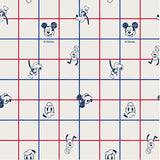 韓国でプリントされたミッキーマウスオックスフォード生地 半ヤード 18" X 59" または 45cm X 150cm