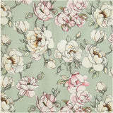 韓国製 花柄 バラ柄 生地 半ヤード