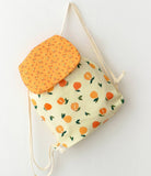 Hanrabong Jeju Orange Fruits Citruss Patterned Fabric made in Korea by the Half Yard DTP(Digital Textile Printing)