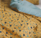 Poppy Flower Floral patterned Fabric made in Korea by the Half Yard