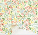 韓国製のバラの花柄生地(半ヤード単位)