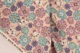 Disney Aristocats Marie Floral Cotton Antibiosis Fabric printed in Korea by the Half Yard