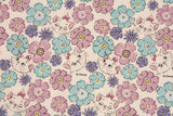 Disney Aristocats Marie Floral Cotton Antibiosis Fabric printed in Korea by the Half Yard